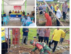 Danramil 03/Batui.Hadiri Peletakan Batu Pertama Koperasi Desa Merah Putih di Desa Maleo Jaya