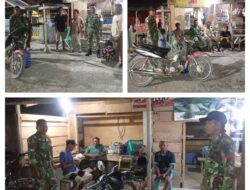 Cegah Gangguan Kamtibmas, Babinsa Koramil 05/Balantak Rutin Patroli Siskamling Bersama Warga