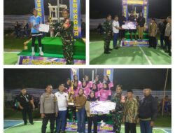 Diwakili Babinsa, Danramil 03/Batui Hadiri Penutupan Open Turnament “Bola Volly Putri Nusantara Lamo Berkarya Tahun 2026”
