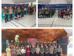 Dandim 1308/LB Berserta Jajarannya Merayakan Natal Bersama Kasad AD Melalui Vicon