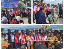 Danramil 09/Labongkurung Mendampingi Wakil Bupati Balut Resmikan Pelayaran Perdana Ferry KMP Jalur Banggai, Paisulamo Dan Dungkean