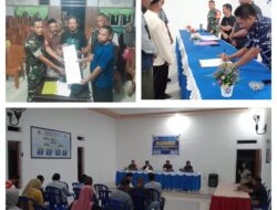 Babinsa Dan Kades Minahaki Pastikan Keabsahan Lahan Hibah Pembangunan Koperasi Merah Putih