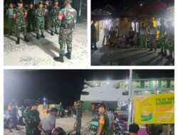 Patroli Malam Dalam Kota, Babinsa dan Aparat keamnanan Bersatu Ciptakan Lingkungan Aman dan Nyaman