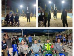 Babinsa Koramil 09/Labongkurung Pastikan Keamanan Open Turnament Volly ball “Teman Fauzan Kaepa Cup 1 Tahun 2026” Cup 1 Tahun 2026