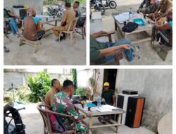 Melalui Kegiatan Komsos, Babinsa Koramil 03/Batui Sembari Monitoring Situasi Kamtibmas Di Wilayah Binaan