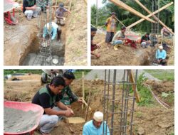 Pastikan Kualitas dan Tepat Waktu, Babinsa Koramil 1308–03/Batui Kawal Pembangunan KDKMP Desa/Kelurahan