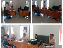 Babinsa Komsos Dengan Perangkat Desa Bahas Tentang Keamanan di Wilayah Desa Binaan