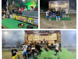 Ws Danramil 07/Pagimana Hadiri Acara Penutupan Serta Pembagian Hadiah Penutupan Open Tournament Futsal GMB .