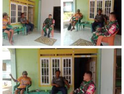 Monitoring Wilayah, Babinsa Aktif melaksanakan Komsos Dengan Warga Binaan