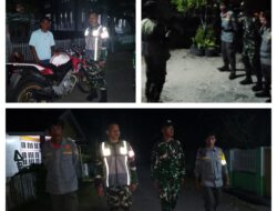 Patroli Malam Babinsa Koramil 09/Labongkurung Wujudkan Lingkungan Aman dan Bersih