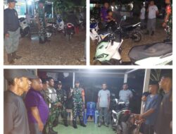 Lakukan Pendekatan Persuasif, Babinsa Koramil 10/Salakan Patroli Gandeng Aparat Desa