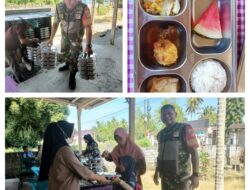 Sukseskan Program MBG ,Babinsa Koramil 02/Bunta Dampingi Distribusi Program Makan Bergizi Gratis