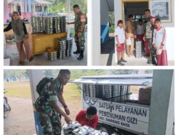 Wujudkan Generasi Emas, Babinsa Kodim 1308/LB Kawal Ketat Distribusi Makan Bergizi Gratis