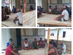 Jalin Hubungan kerja yang Baik, Babinsa melaksanakan Komsos Dengan masyarakat desa Binaan