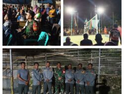 Gelar Turnamen Pengamanan Dan Monitoring Turnamen Bola Volly Putra Dan Putri , Babinsa Koramil 09/Labongkurung Tegaskan Komitmen Dukung Prestasi Olahraga Di Desa
