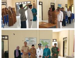 Babinsa Koramil 10/Salakan Hadiri Pelantikan Dan Pengambilan Sumpah Pejabat Kepala Desa