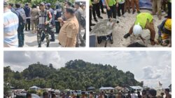 Persiapan Peletakan Batu Pertama Pembangunan Kampung Nelayan Merah Putih, Pabung Baggai Laut Mendampingi Bupati Banggai Laut