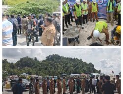 Persiapan Peletakan Batu Pertama Pembangunan Kampung Nelayan Merah Putih, Pabung Baggai Laut Mendampingi Bupati Banggai Laut