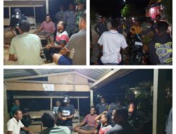 Susuri Sejumlah Titik Wilayah Desa Binaan Wujudkan Lingkungan Aman Babinsa Melaksanakan Patroli Malam