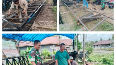 Danramil 03/Batui Pastikan Pembangunan Koperasi Merah Putih Di Bumi Harjo Berjalan Sesuai Target