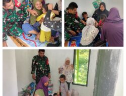 Jaga Balita Tetap Sehat, Babinsa Koramil 09/Labongkurung Dampingi Posyandu