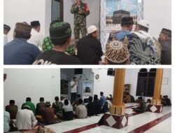 Perkuat Silaturahmi, Danramil 03/Batui Hadiri Safari Ramadhan dan Santunan Di Desa Sinorang