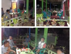 Melalui Komsos , Babinsa Koramil Ajak Linmas Jaga Kamtibmas Diwilayah Binaan