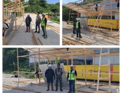 Peran Aktif Babinsa, Pengawasan Pembangunan Kampung Nelayan Koperasi Merah Putih Demi Kesejahteraan Masyarakat