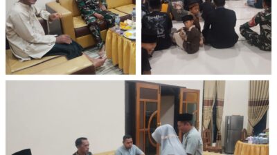 Babinsa Desa Ombolu Koramil 03/Batui Hadiri Safari Ramadhan 1447H di Masjid Al-Muhajirin