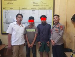 SERANGKAian PENCURIAN MERESAHKAN BERAKHIR, POLISI AMANKAN DUA SPESIALIS PENCURI METERAN AIR TEMBAGA