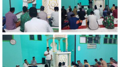 Babinsa Ikuti Safari Ramadhan 1447 H 2026 M Di Masjid NURUL HUDA Sidoharjo