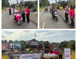Ramadhan Penuh Kepedulian, Polsek Bungku Utara Dan Bhayangkari Berbagi Takjil Kepada Masyarakat