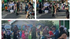 Babinsa Koramil 06/Lamala Menghadiri Pembagian Takjil Dan Buka Bersama TK Negeri Bahagia Dan Paud KB Nyiurian