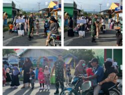 Babinsa Koramil 06/Lamala Menghadiri Pembagian Takjil Dan Buka Bersama TK Negeri Bahagia Dan Paud KB Nyiurian