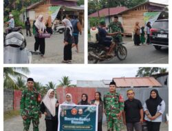 Koramil ,Paud Tk dan SMK Negeri Kolaborasi Berbagi Takjil Gratis Di Bulan Suci Ramadan Batui