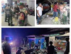 Gelar Patroli Siskamling, Babinsa Koramil 03/Batui Libatkan Linmas Dan Masyarakat