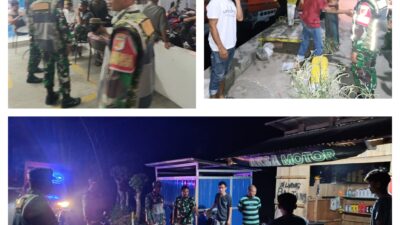 Gelar Patroli Siskamling, Babinsa Koramil 03/Batui Libatkan Linmas Dan Masyarakat