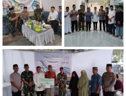 Ramadhan Penuh Berkah, Danramil 03/Batui Hadiri Safari Ramadhan dan Serahkan Bantuan Fakir Miskin