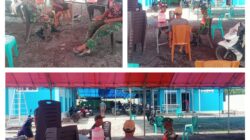 Babinsa Bantu Umat Siapkan Moment Persiapan Peresmian Gereja Getsamani