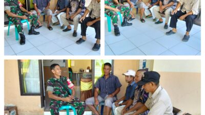 Lebih Dekat, Babinsa Koramil 03/Batui Komsos Dengan Warga Binaan