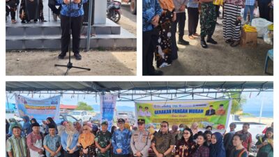 Jaga Stabilitas Harga, Dandim 1308/LB Hadiri Gerakan Pangan Murah Serentak Se- Indonesia