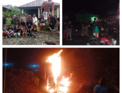 Wujudkan Toleransi, Babinsa  Kawal Pawai Ogoh-Ogoh Menyambut Nyepi Saka 1948