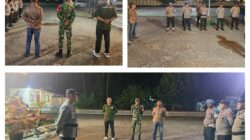 Sinergi TNI-Polri Amankan Malam Takbiran Di Nuhon, 20 Personel Disiagakan