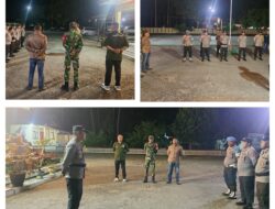 Sinergi TNI-Polri Amankan Malam Takbiran Di Nuhon, 20 Personel Disiagakan