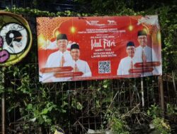 Ketua DPD Partai Gerakan Rakyat Kota Bekasi Nanang Kosim Beri Apresiasi DPC Pondok Gede dan Simpatisan Abah Anies atas Pemasangan Banner Idul Fitri.