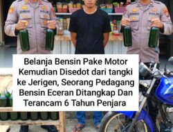 Penjual bensin pertalite eceran di tangkap Polisi: Pertalite disedot dari tangki motor, lalu di jual Rp11 ribu/liter sehari 70 liter itu tidak wajar