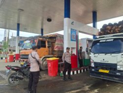 Polres Aceh Tamiang Berikan Pengamanan di SPBU Guna Antisipasi Gangguan Kamtibmas