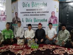 Warga Desa Sadar Sriwijaya menggelar Do’a bersama untuk kesembuhan dan kesehatan Bos HS