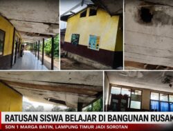 Ratusan Siswa di SDN 1 Marga Batin Belajar di Bawah Plafon Jebol, Dana Perawatan Kemana?