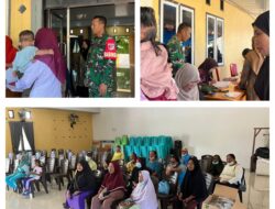 Wujud Kepedulian Terhadap Kesehatan Anak Dan Lansia , Babinsa Desa Uso Hadiri dan Dampingi Posyandu Puskesmas
